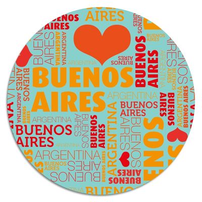 'Buenos Aires'' Wandteller - Ø 19 cm