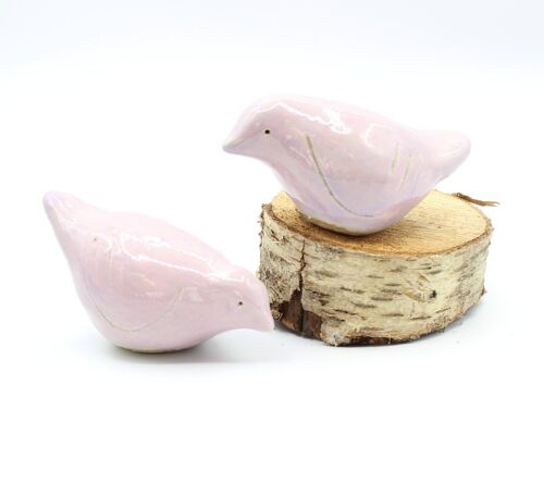 Ceramic Love Birds - Pink