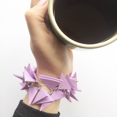 Triangles bracelet lilac
