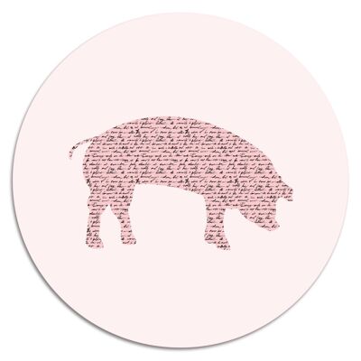 'Piggy'' Wandteller - Ø 19 cm