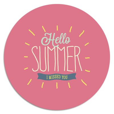 'Hello Summer'' Wandteller - Ø 15 cm