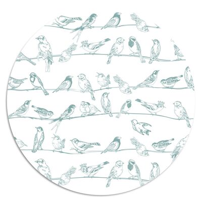 'Birds On A String'' Wandteller - Ø 19 cm