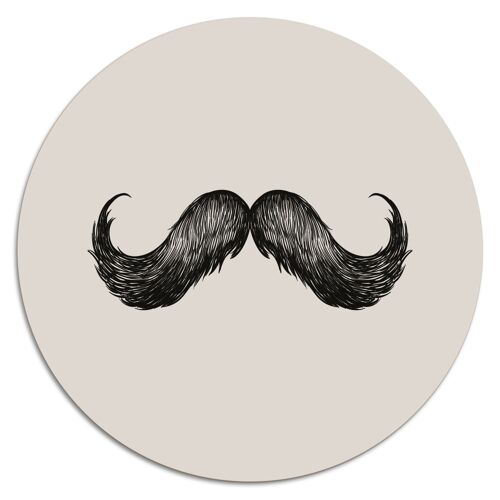 'Mustache'' Wandteller - Ø 15 cm