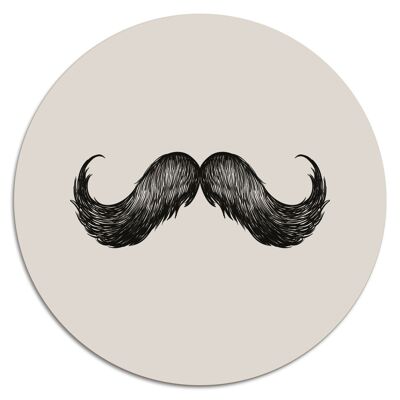 'Mustache'' Wandteller - Ø 19 cm