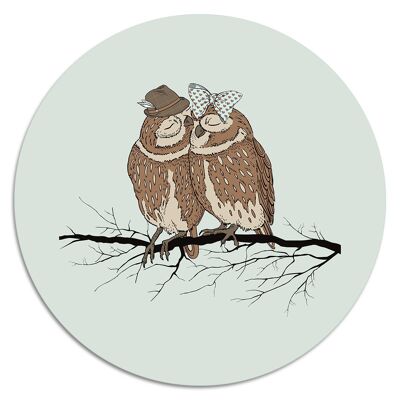 'Old Owls'' Wandteller - Ø 24 cm