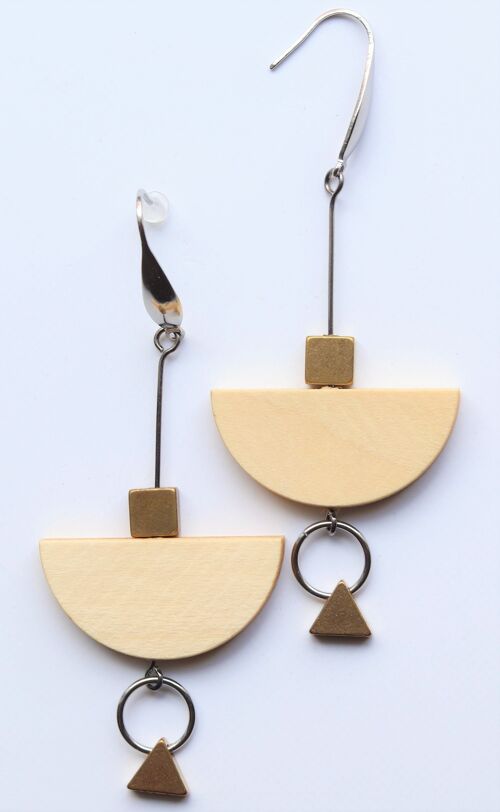 Nude boat ii earrings