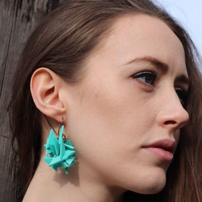 BOUCLES D'OREILLES MOYENNES TURQUOISE