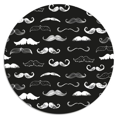 'La Moustache'' Wandteller - Ø 19 cm