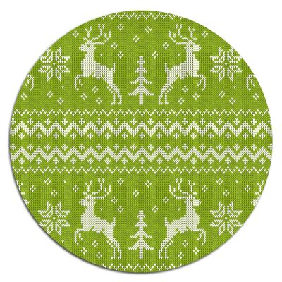 'Knitting Deers'' Wandteller - Ø 15 cm