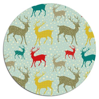 'Christmas Deers'' Wandteller - Ø 24 cm