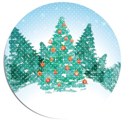 'Christmas Tree'' Wandteller - Ø 19 cm