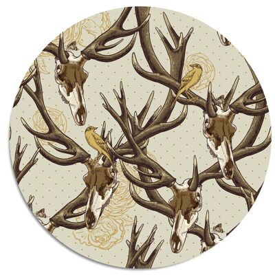 'Deer Horns'' Wandteller - Ø 19 cm