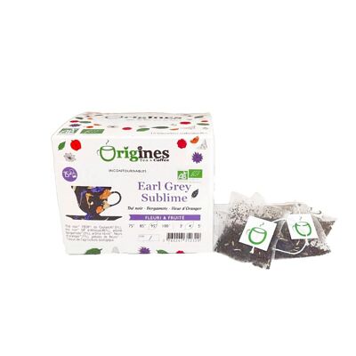 Té negro orgánico Earl Grey Sublime Ceilán y África - 15x2g