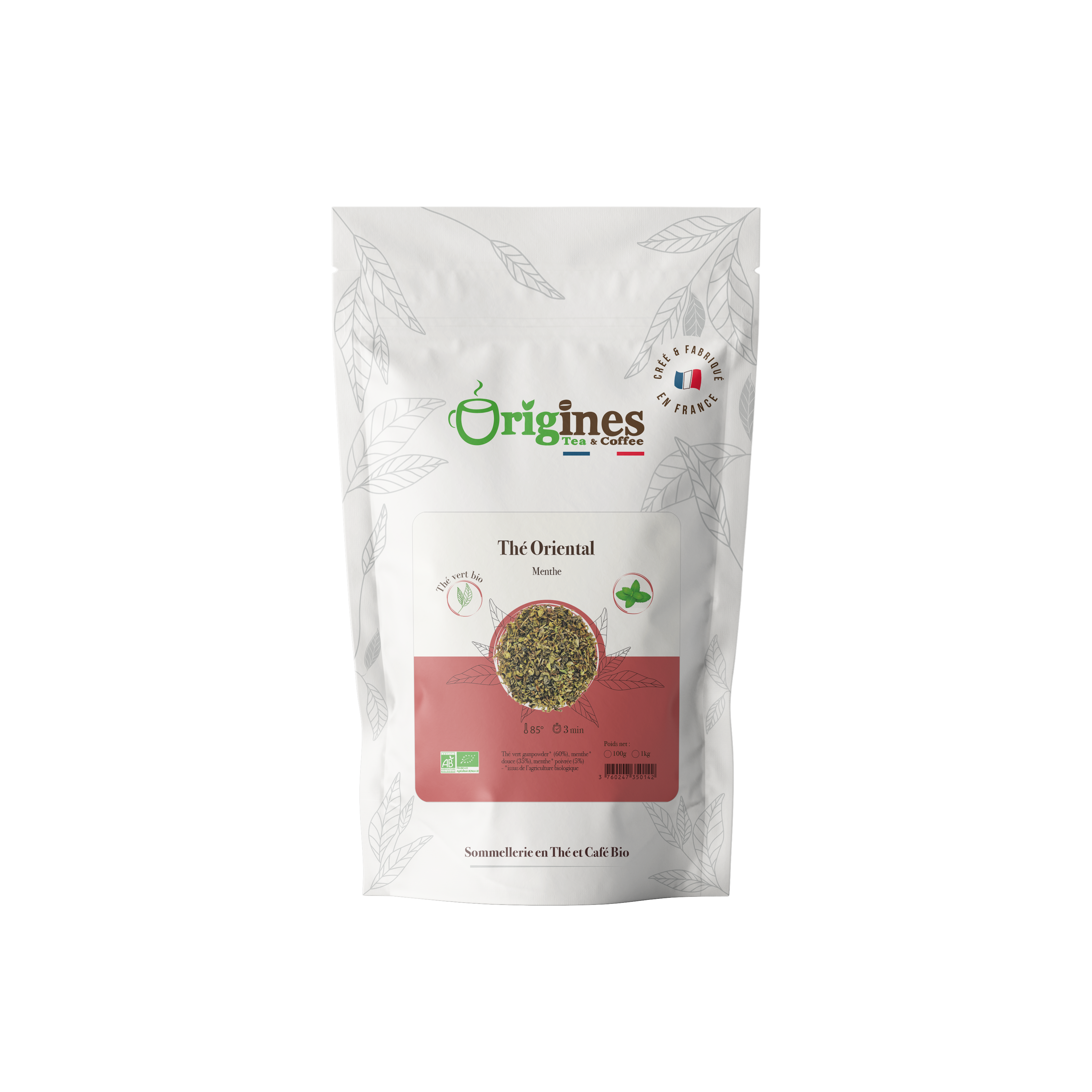 Oriental China Organic Green Tea - 100 g bag