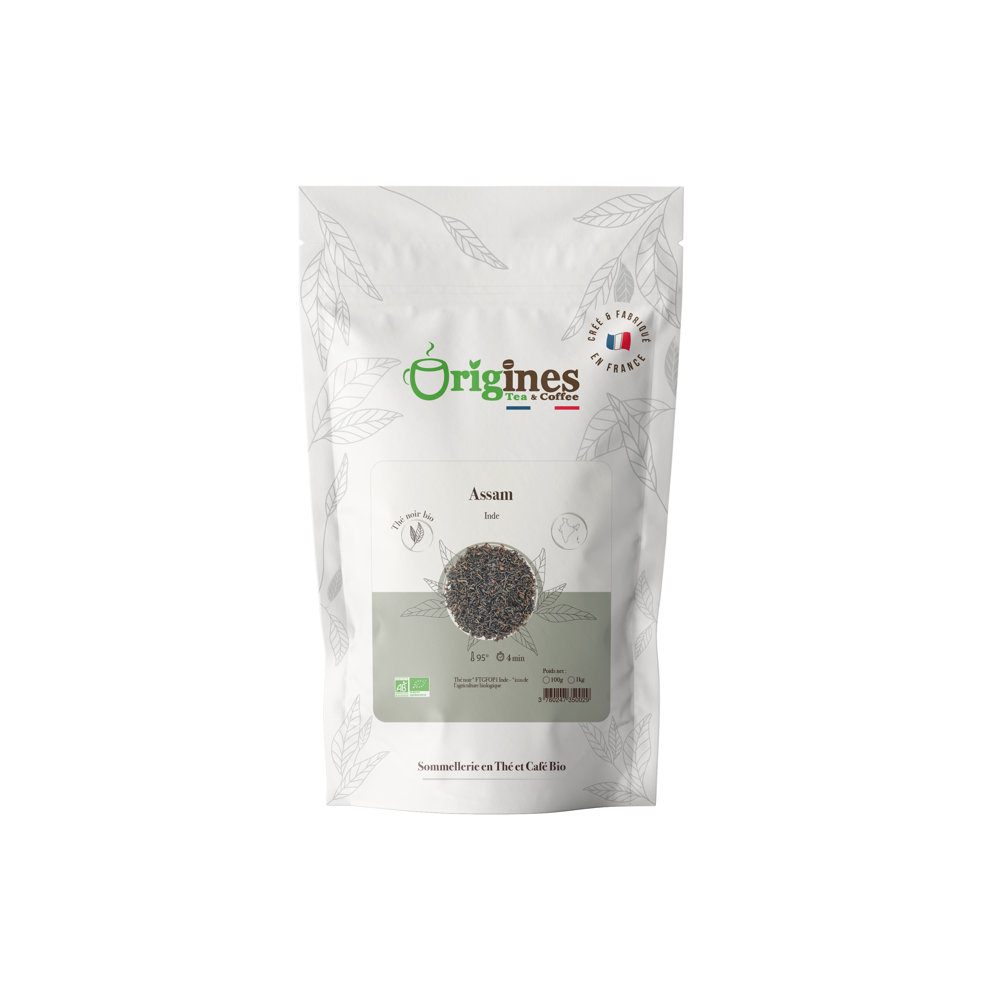 Organic Black Tea Assam India - Bag 100 g
