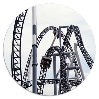 'Rollercoaster'' Wandteller - Ø 15 cm