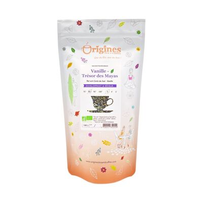 Organic Green Tea Vanilla Trésor des Mayas - South Korea - 100 g bag
