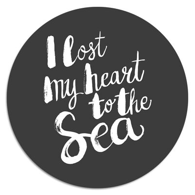 'I Lost My Heart To The Sea'' Wandteller - Ø 15 cm