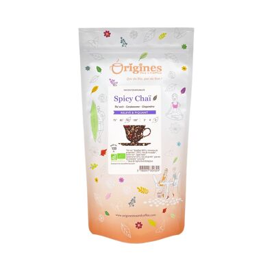Organic black tea Spicy Chaï - Ceylon - 100g bag