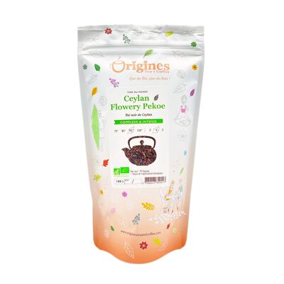 Organic Ceylon Flowery Pekoe Black Tea - 100 g bag