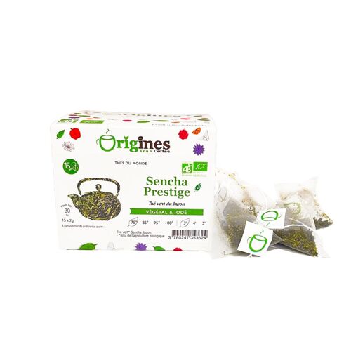 Thé vert Bio Sencha Prestige Japon - 15 x 2g