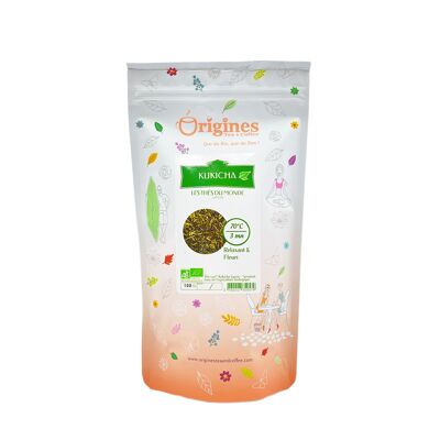 Thé Vert Bio Kukicha Japon - Sachet 100 g