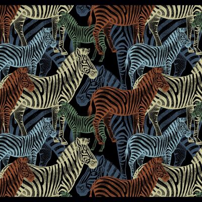 Pop Art Zebra'' Fußmatte - 55x40 cm