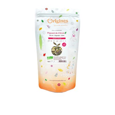 Spicy Organic Lemon Green Tea - 100 g bag