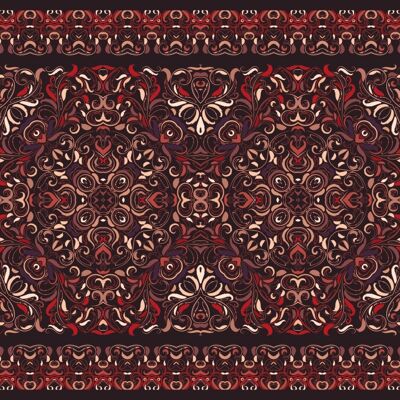 "Dark Red And Black Carpet" Fußmatte - 55x40 cm