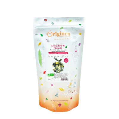 Thé Vert Bio Amandine et Pistacia - Sachet 100 g