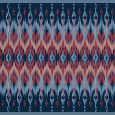 "Blue Pattern" Fußmatte - 55x40 cm