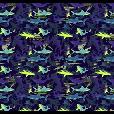 "Colorful Fishes" Fußmatte - 55x40 cm
