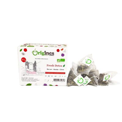 Desintoxicación fresca de té verde orgánico - 15x2g