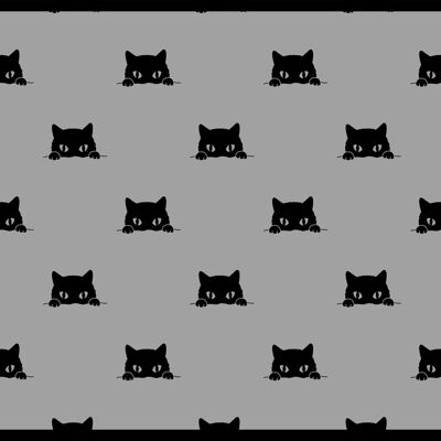 "Hiding Black Cats" Napfunterlage - 60x45