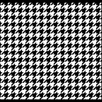 "Black And White Cat Pattern" Napfunterlage - 60x45