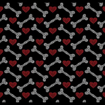 "Bones And Hearts" Napfunterlage - 60x45