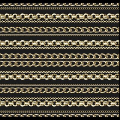 "Golden Chains" Napfunterlage - 60x45