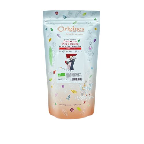 Thé Vert Bio d'Amour et d'Eau Fraîche - Sachet 80 g