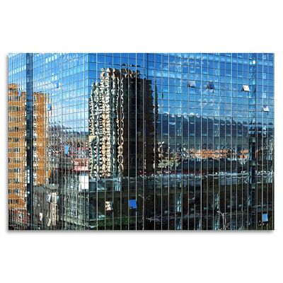 "Skyscraper Blue" Acrylglasbild - 120x80cm