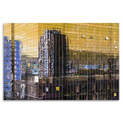"Skyscraper Yellow" Acrylglasbild - 120x80cm