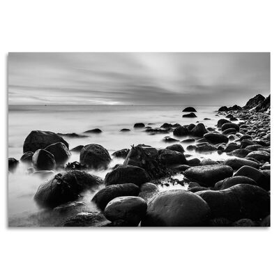 "Stones BW" Acrylglasbild - 180x120cm