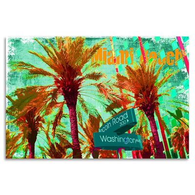 "Miami Strip" Acrylglasbild - 120x80cm