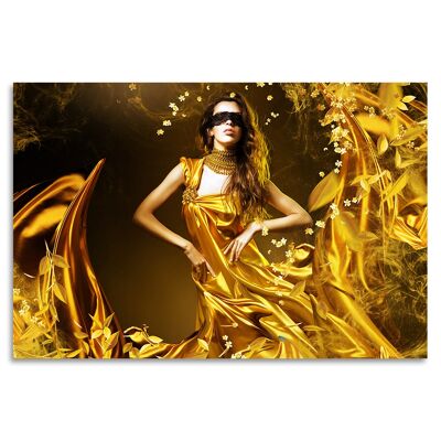 "Golden Madness" Acrylglasbild - 120x80cm