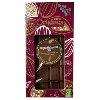 Tablette Madagascar 70% Cacao Bio - 100g