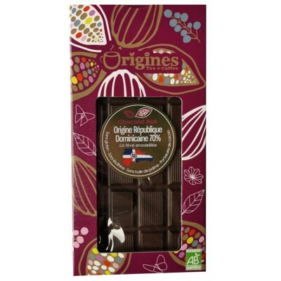 Tablette République Dominicaine 70% Cacao Bio - 100g