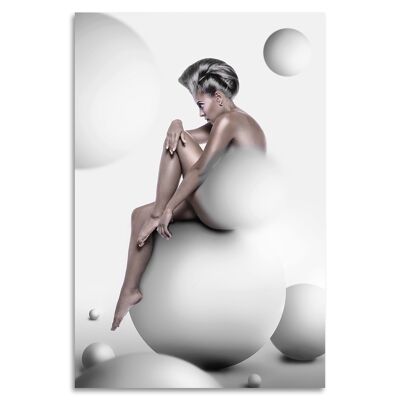 "White Bubbles" Acrylglasbild - 80x120cm