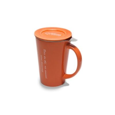 Mug with integrated infuser - Orange
