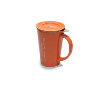 Mug avec infuseur intégré - Orange 1