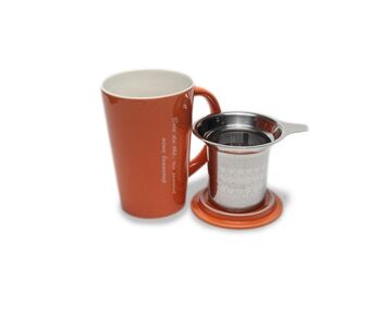 Mug avec infuseur intégré - Orange 2