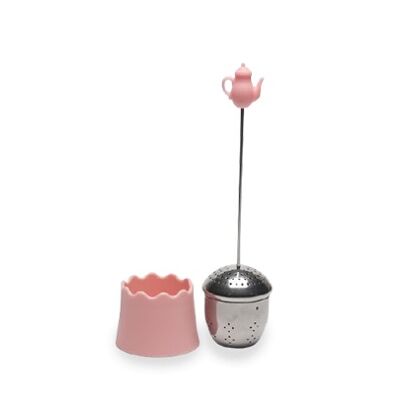 Infusor de té de acero inoxidable - Rosa